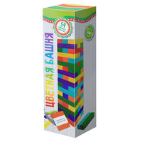Башня цветная (с карточками-заданиями)