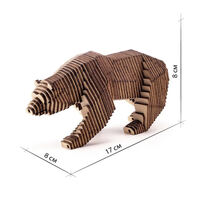 Деревянный конструктор «Медведь» с набором карандашей