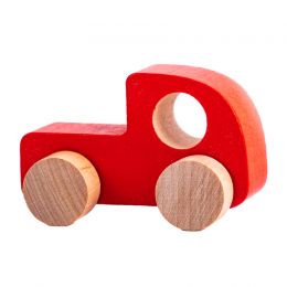 Фигурка деревянная - Каталка "Машинка красная"