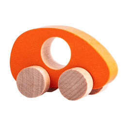 Фигурка деревянная - Каталка «Машинка оранжевая»