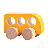 Фигурка деревянная - Каталка «Машинка желтая»
