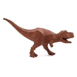 Деревянный конструктор "Тираннозавр" с набором карандашей