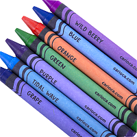 Мелки восковые 24 цвета Carioca Wax Crayons, диаметр 8 мм, круглые