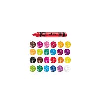 Мелки восковые 24 цвета Carioca Wax Crayons, диаметр 8 мм, круглые