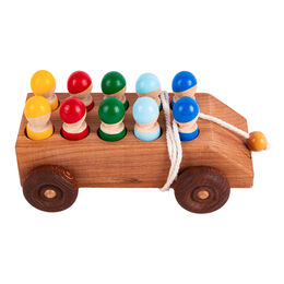 Сортер "Машинка с 10 цветными пассажирами"
