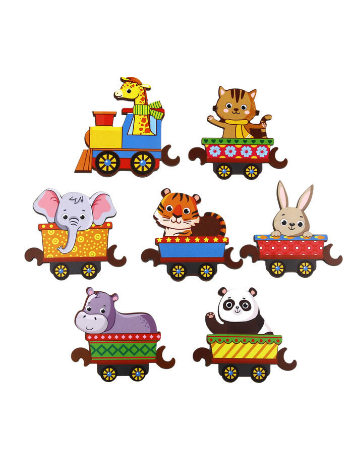 Настольная игра "Хоровод.Поезд с животными"